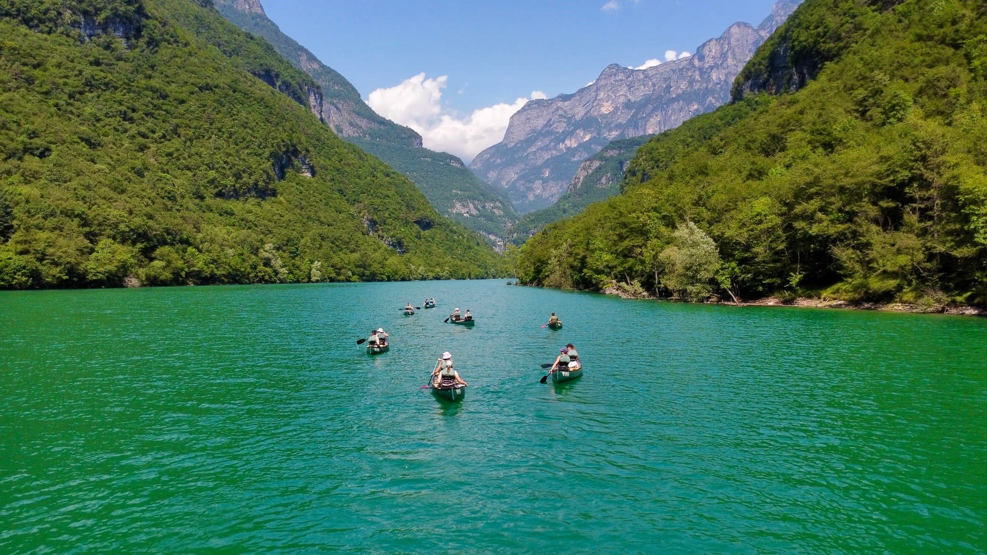 Hike, E-Bike and Canoe in the Dolomites