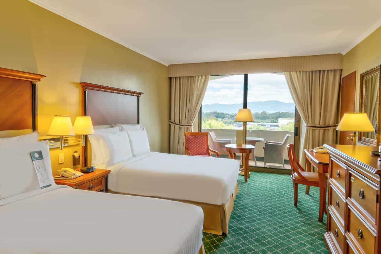 Twin room at Hotel Barcelo, Guatemala City.