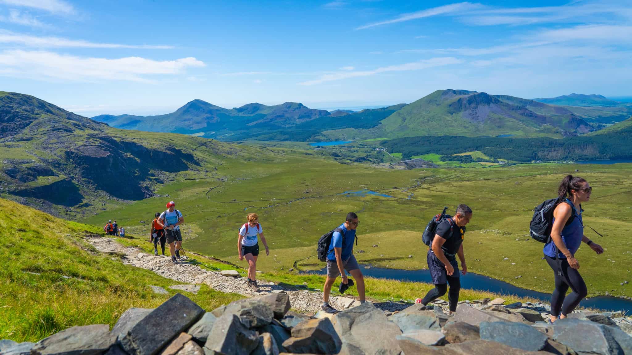 Walkers on Snowdon Ranger Path, Yr Wyddfa (Snowdon), Wales - Photo: Host/Adventurous Ewe