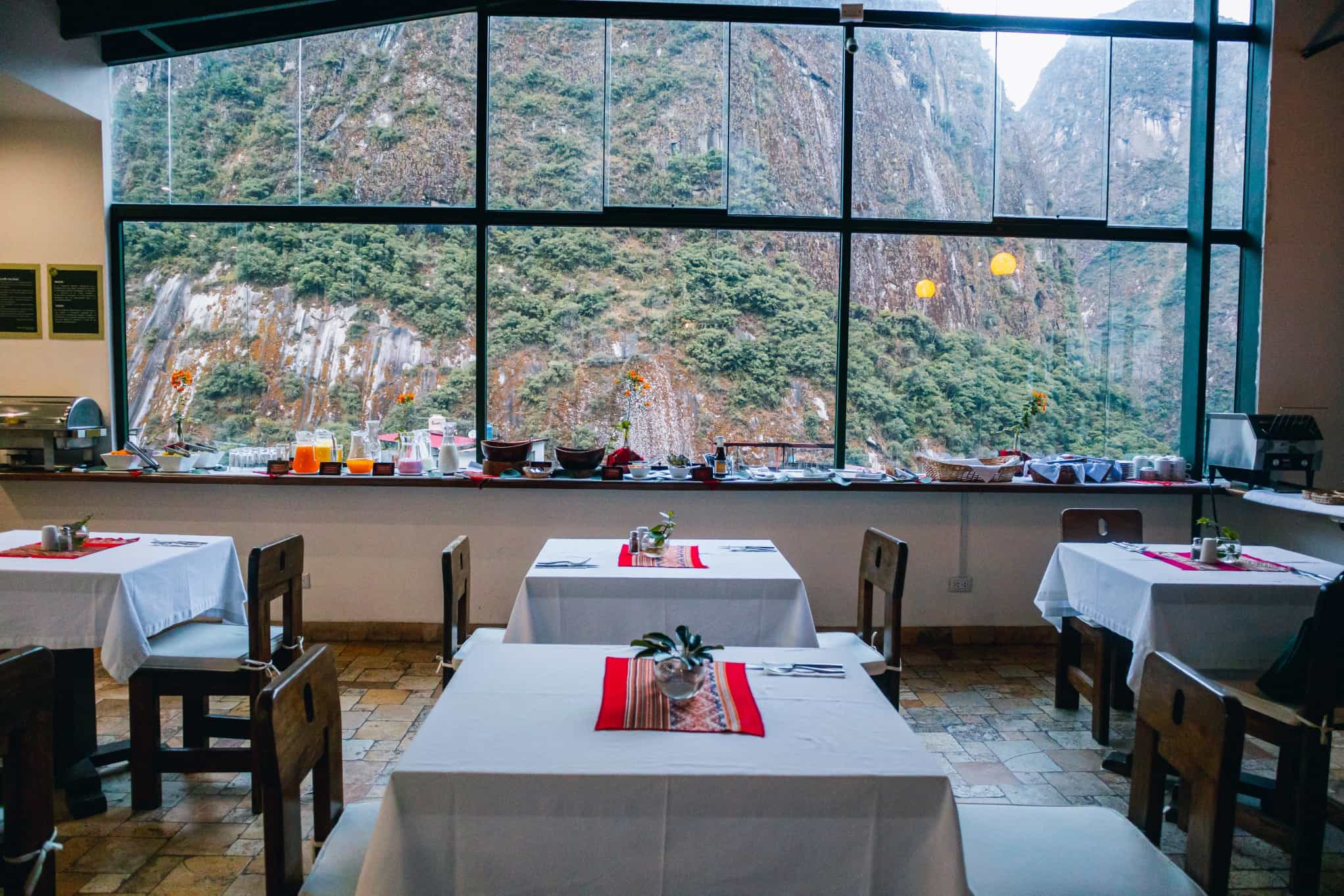 Breakfast room atHatun Inti Class, Aguas Calientes, Peru