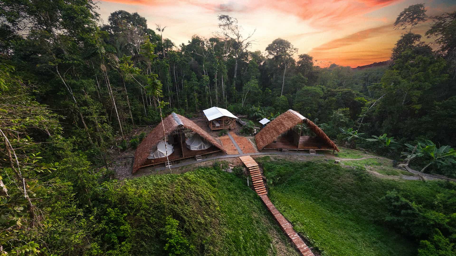 Wao eco glamping Amazon, Ecuador