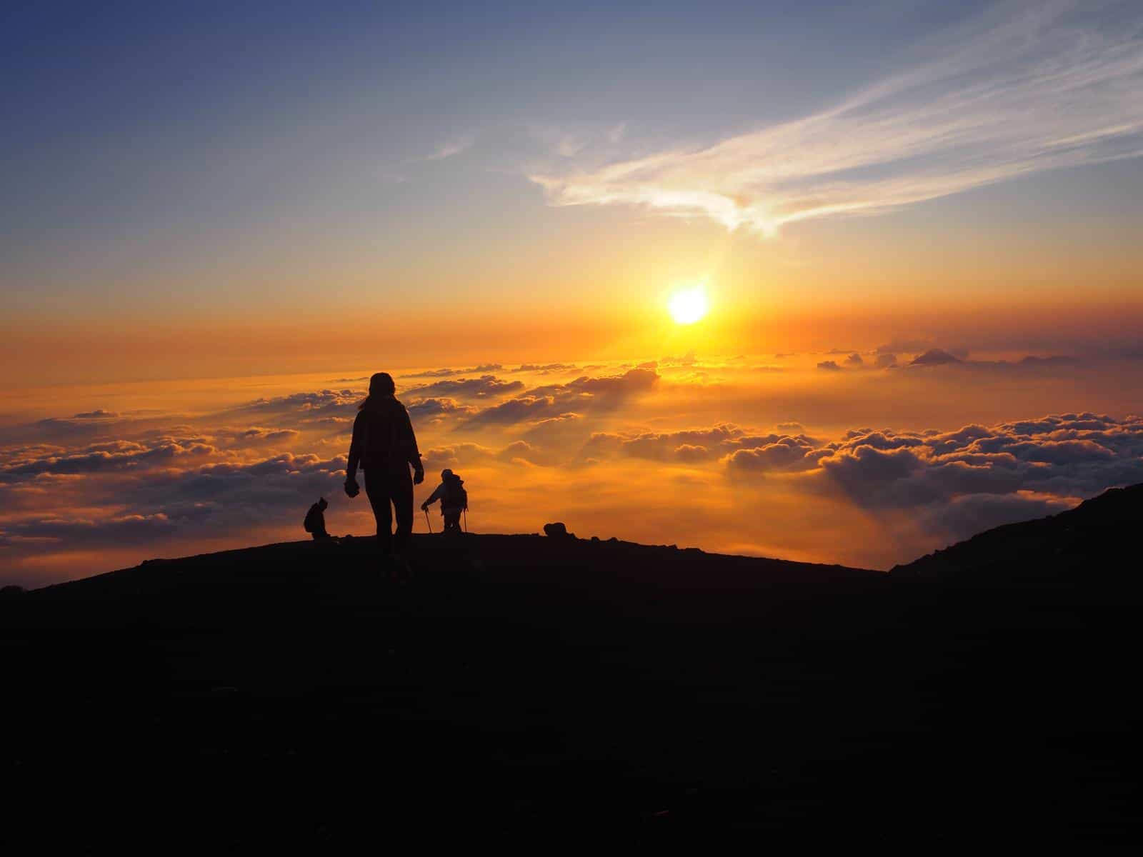 Sunrise on Acatenango Volcano in Guatemala