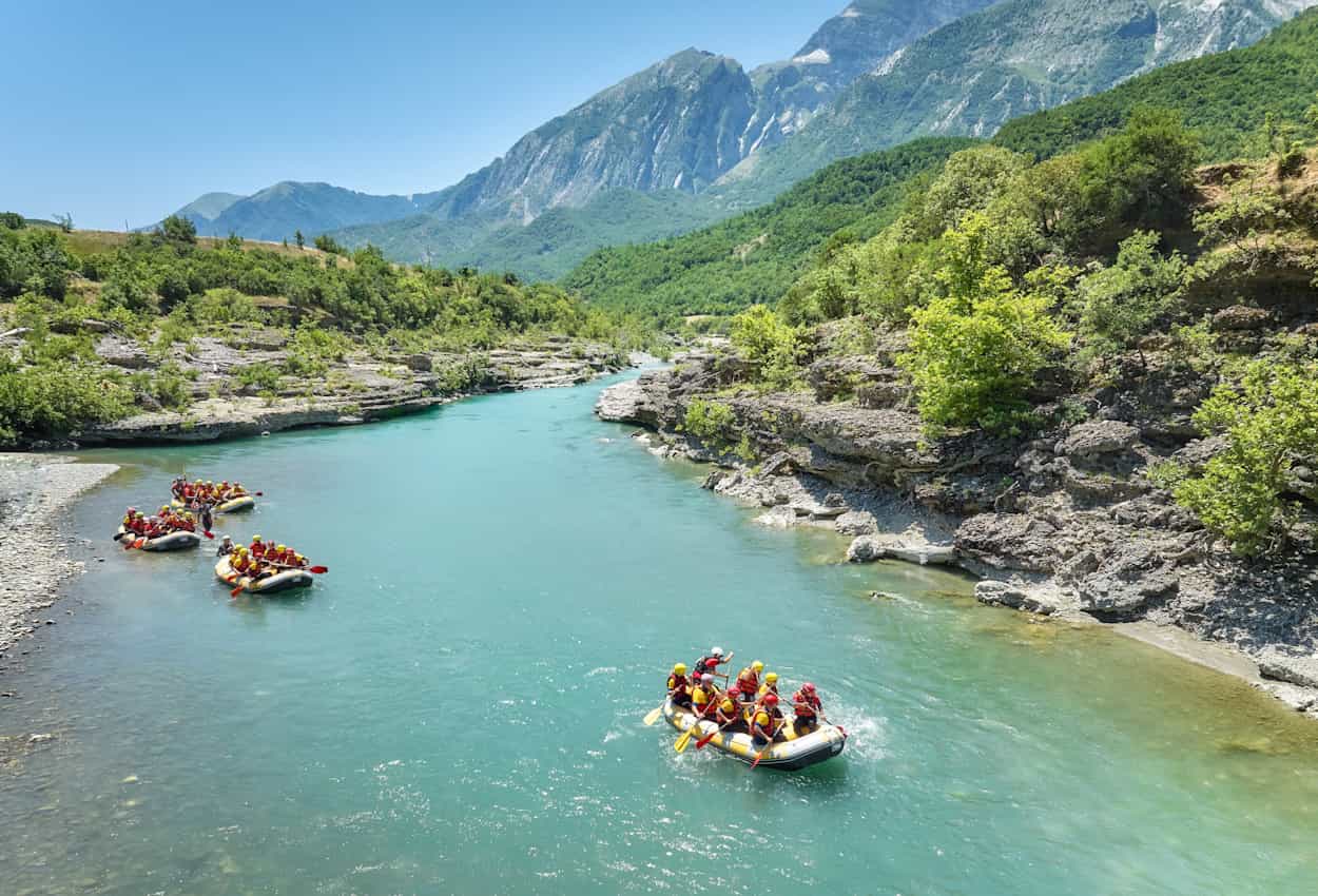 Rafting the Vjosa River, Albania