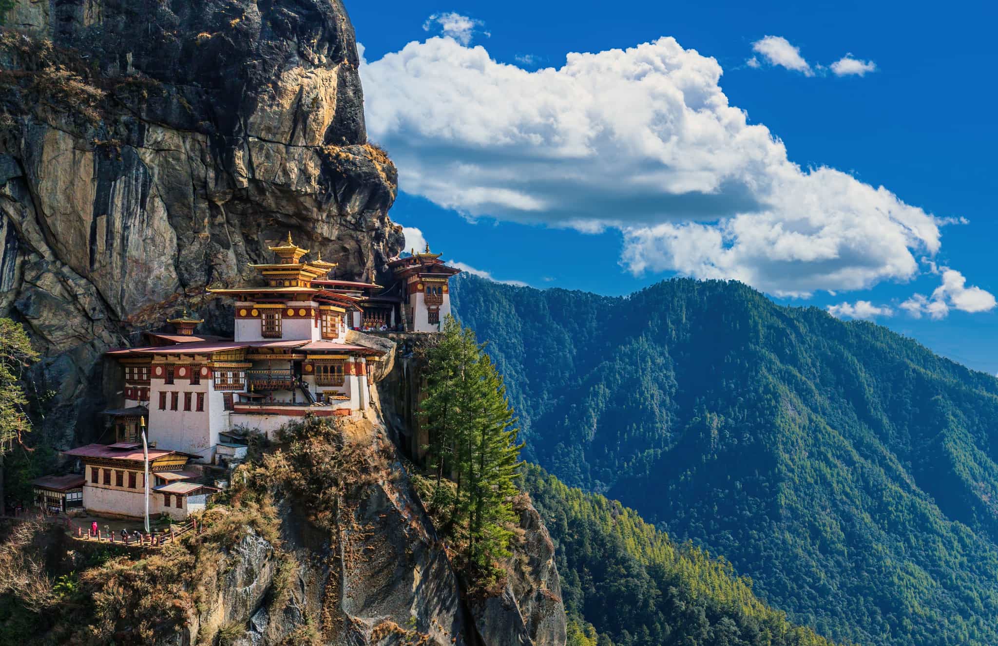 The famous Paro Taktsang or Tiger's Nest monastery, Bhutan.