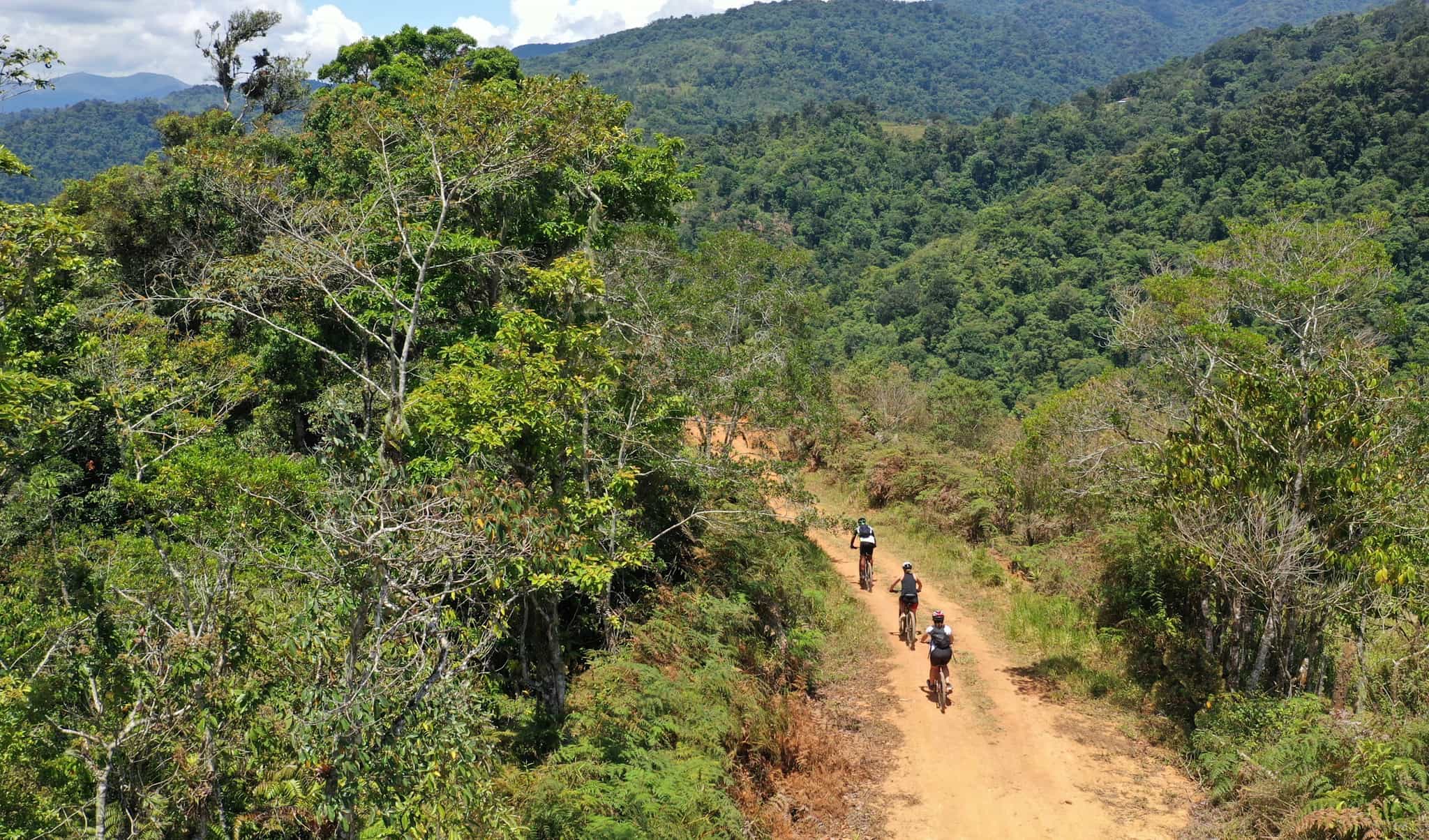 Cycling through the jungle, Costa Rica
