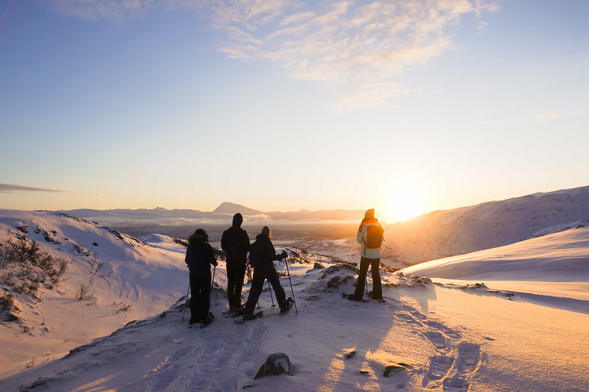 Snowshoeing, Tromso, Norway