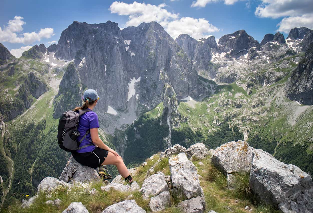 Hike in the Valbona pass, Albania