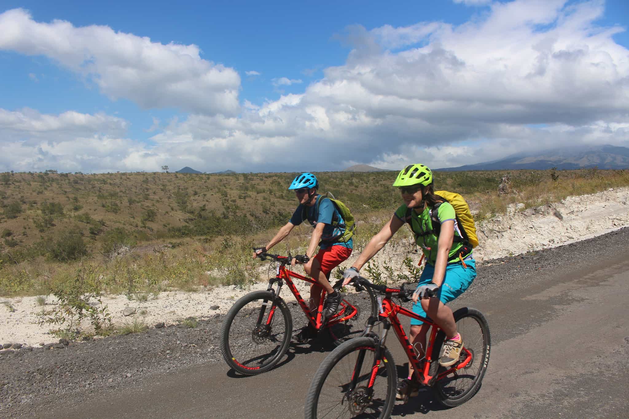 Cycling in Volcanic valley, Costa Rica