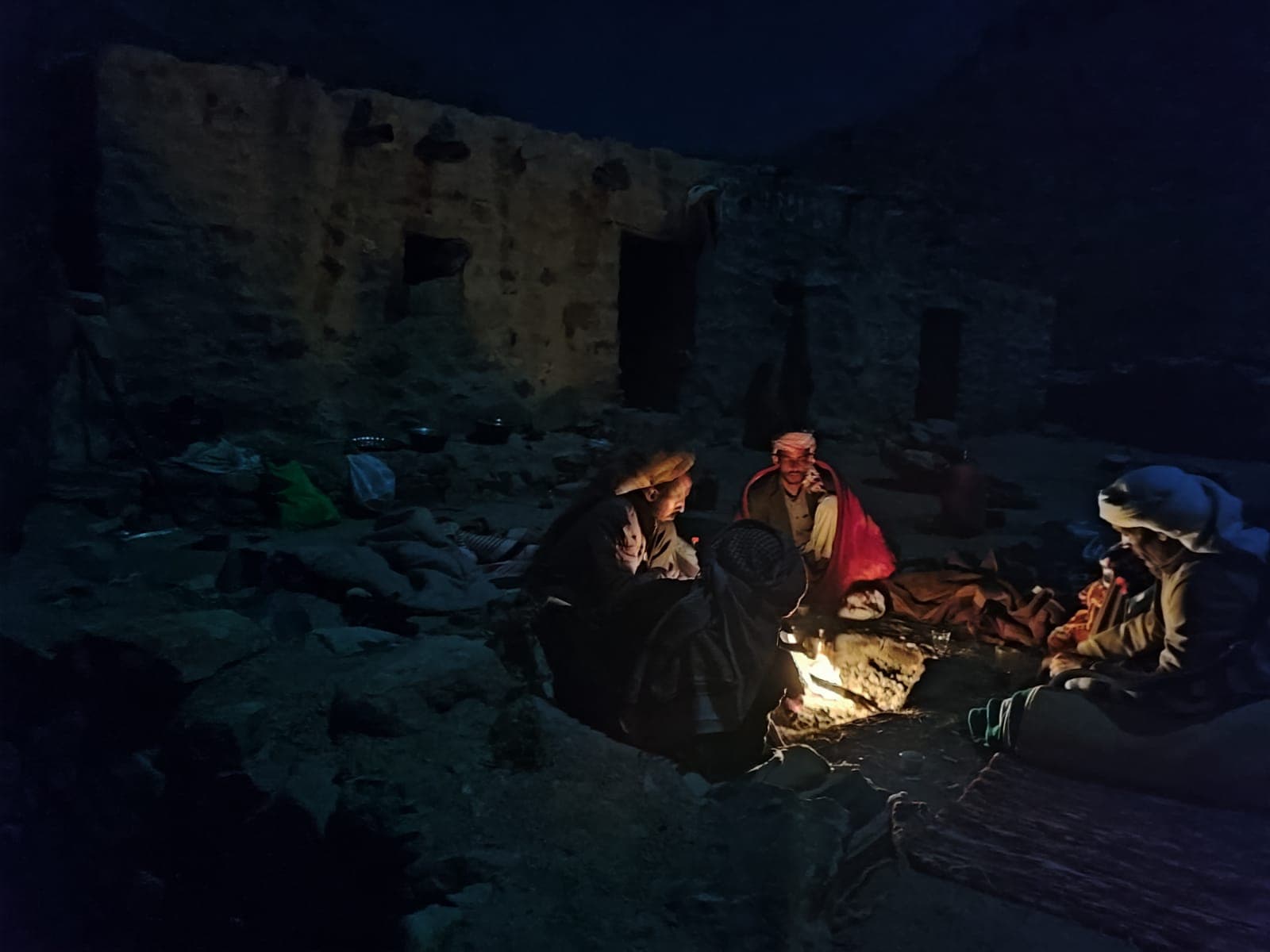 For four nights during the trek you will be sleeping out in the desert under the stars - exactly as Bedouins do - for an incredible and unforgettable wild camping experience. Don't expect a standard campsite with toilets and tents: you'll be sleeping in the wilderness, in your sleeping bag or under warm blankets. On day five, you'll be hosted by a local Beduin family in their guests quarters sheltered in an old stone building - although basic, this is a more comfortable setting to face the cold desert night and also an opportunity to use the electricity to recharge cameras and power banks.