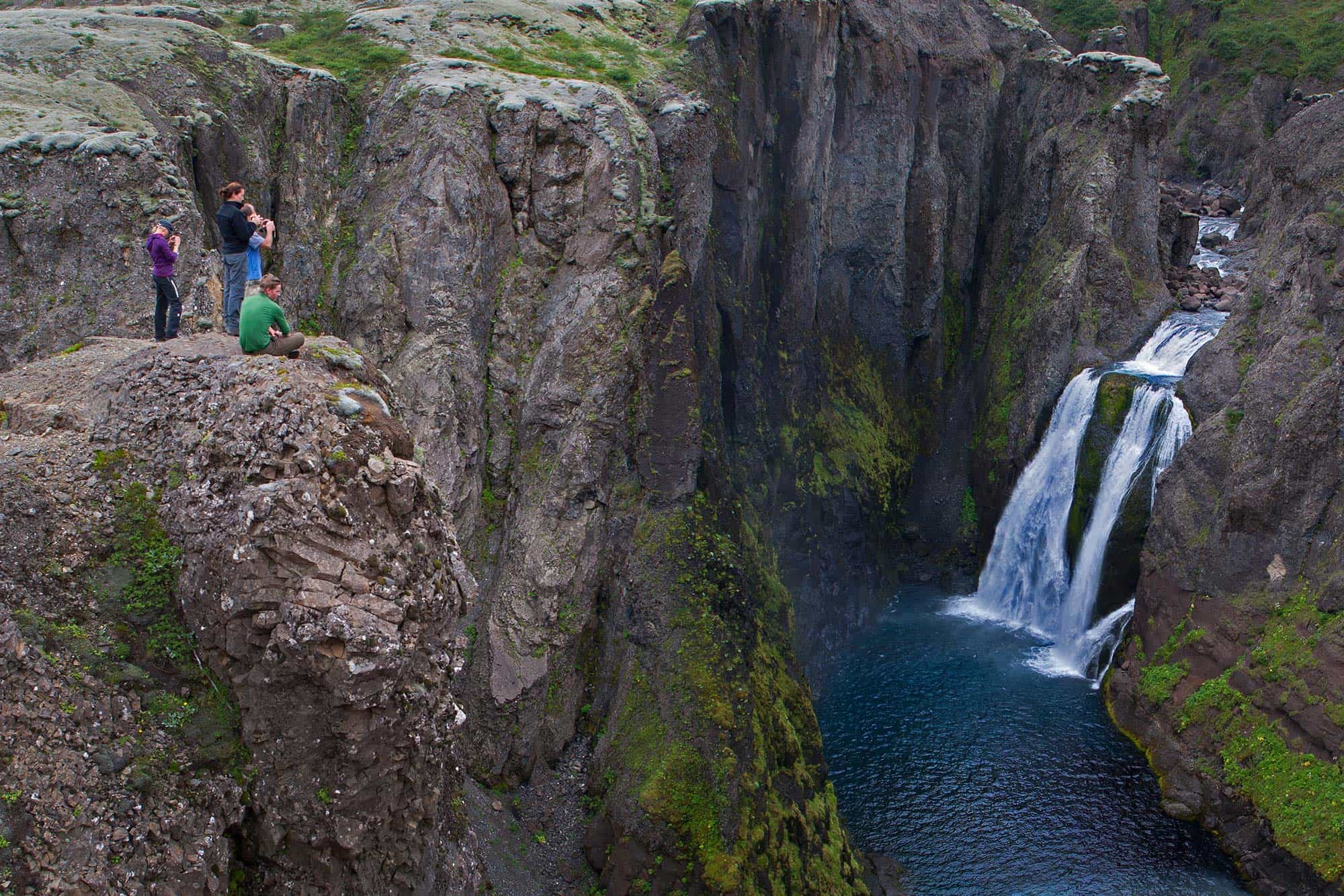 Tvílitihylur waterfall, Iceland. Photo: Host/Icelandic Mountain Guides