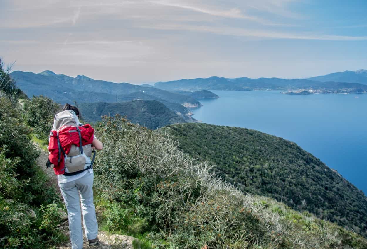 Hiking on Elba, an island in Italy's Tuscan Archipelago.