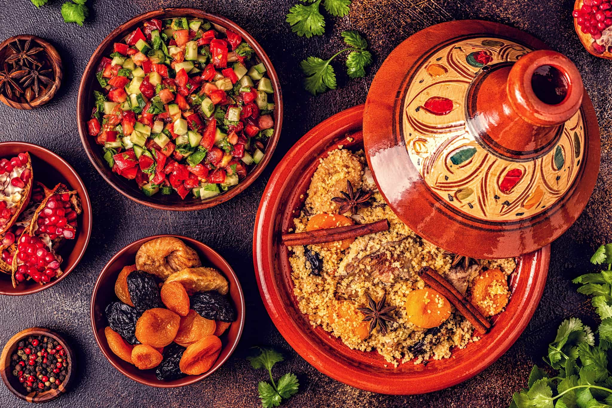 Colourful Moroccan food