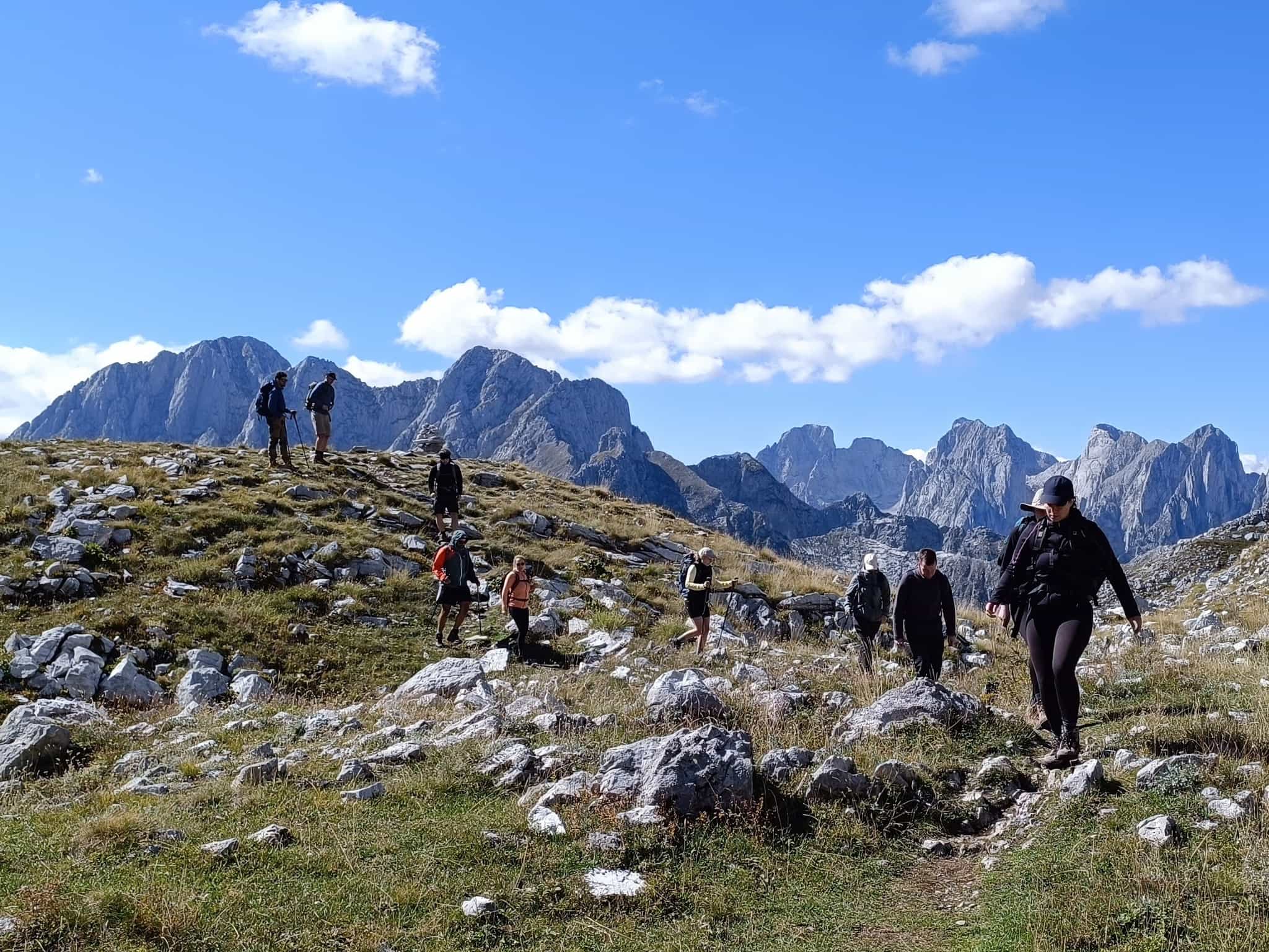 Mountain views at the border area of Albania and Montenegro.