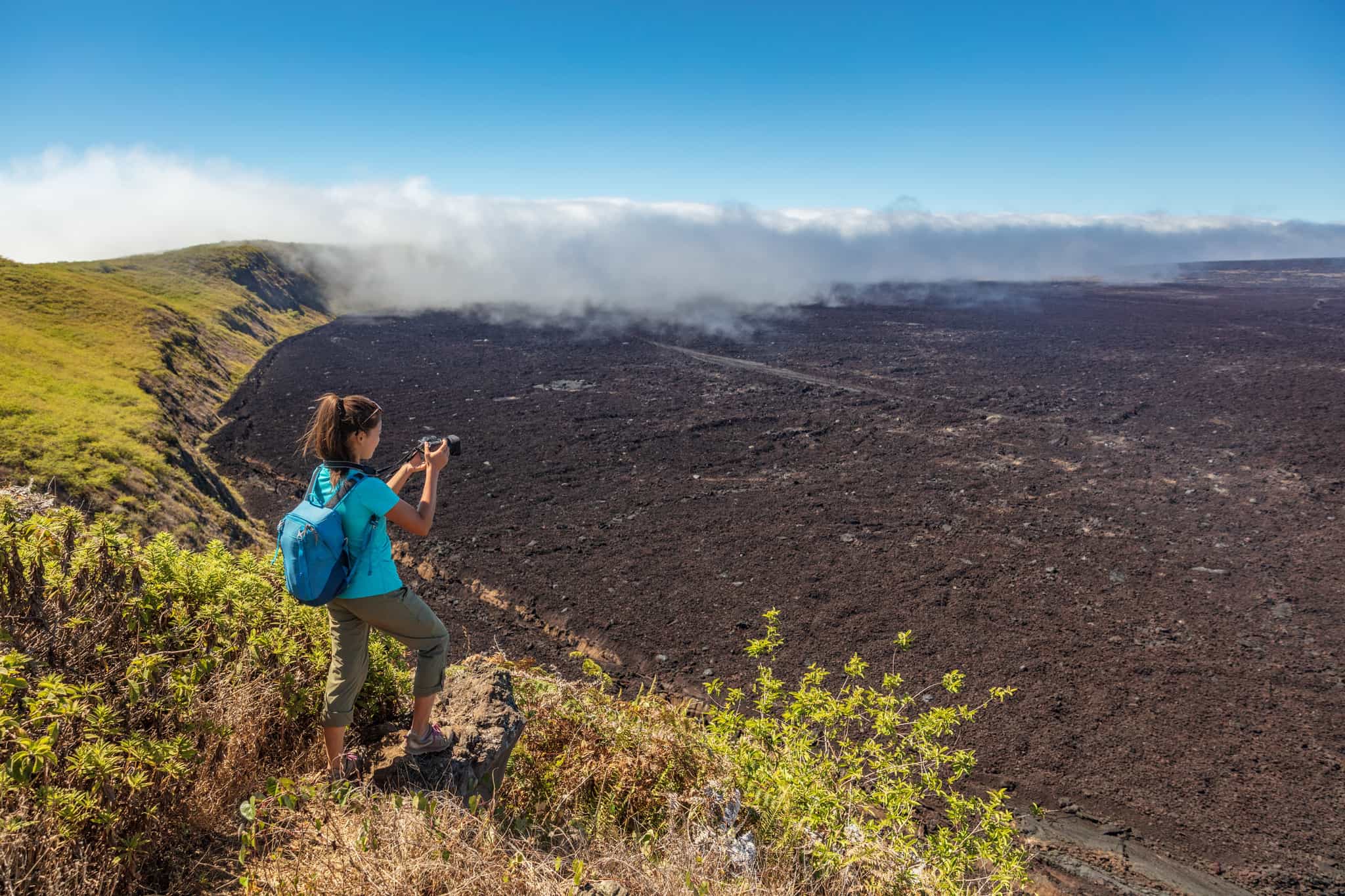Sierra Negra Volcano, Galapagos.
