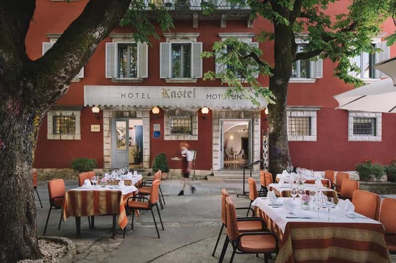 Hotel Kastel Exterior, Motovun, Istria, Croatia. Photo: host / Outdoor Croatia