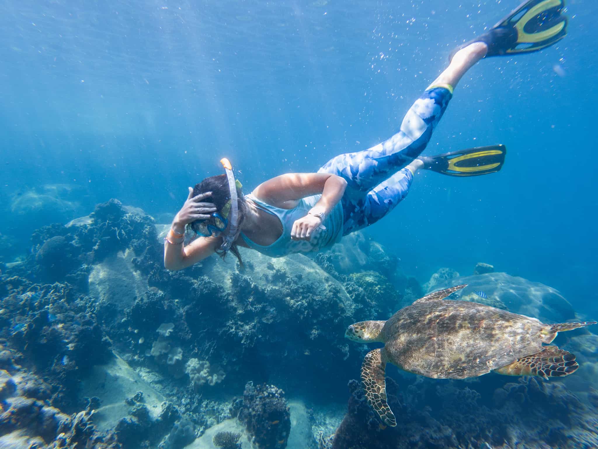 Snorkelling in the Galapagos Islands, Ecuador.