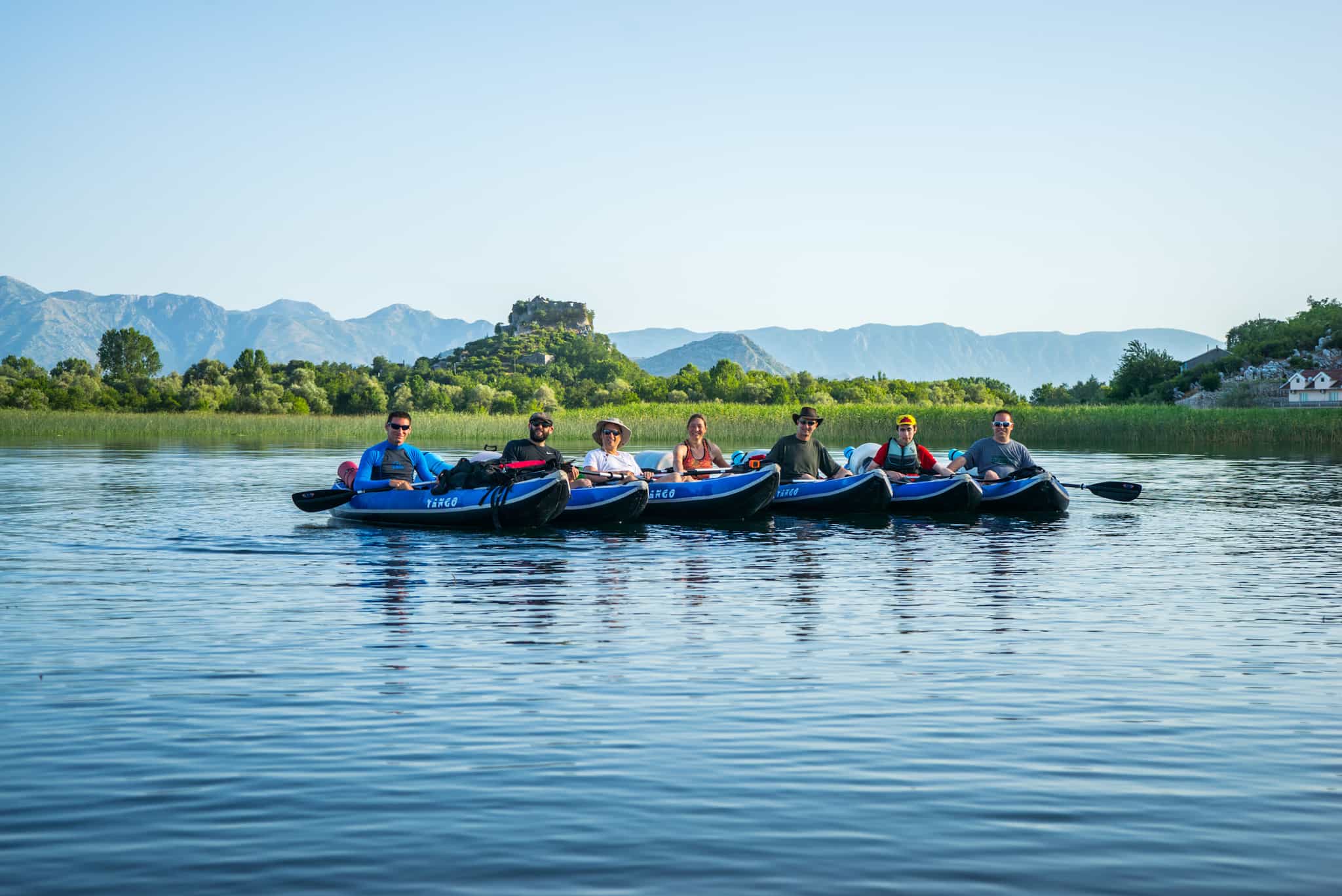Kayaking on Skadar Lake, Montenegro.
