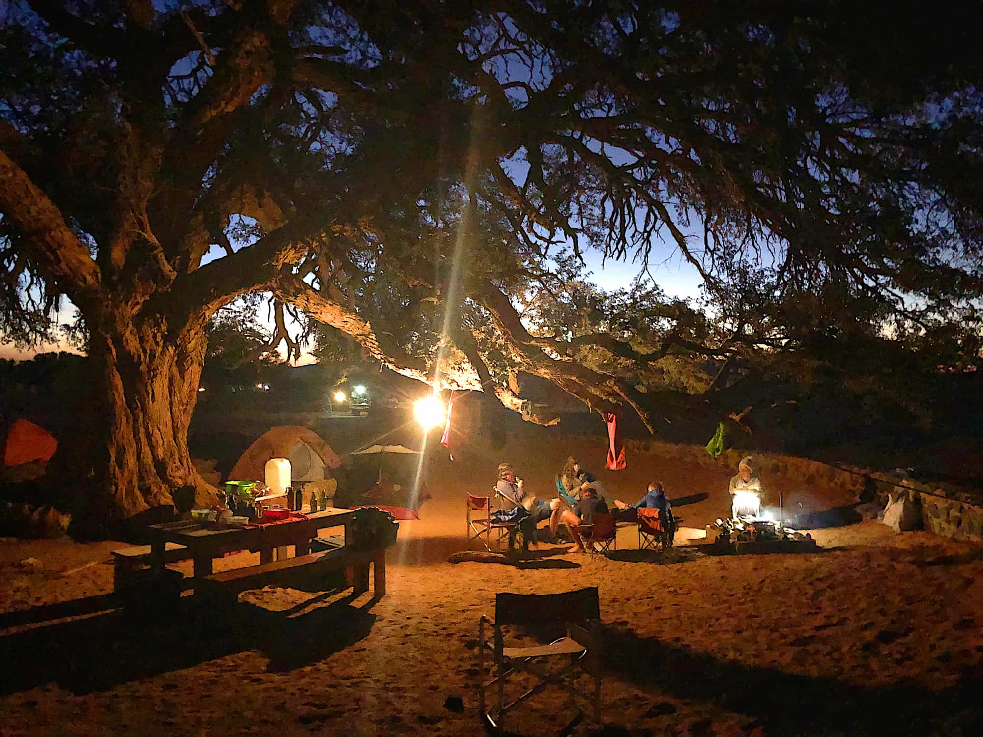 Camp set up, Sesriem Namibian Desert