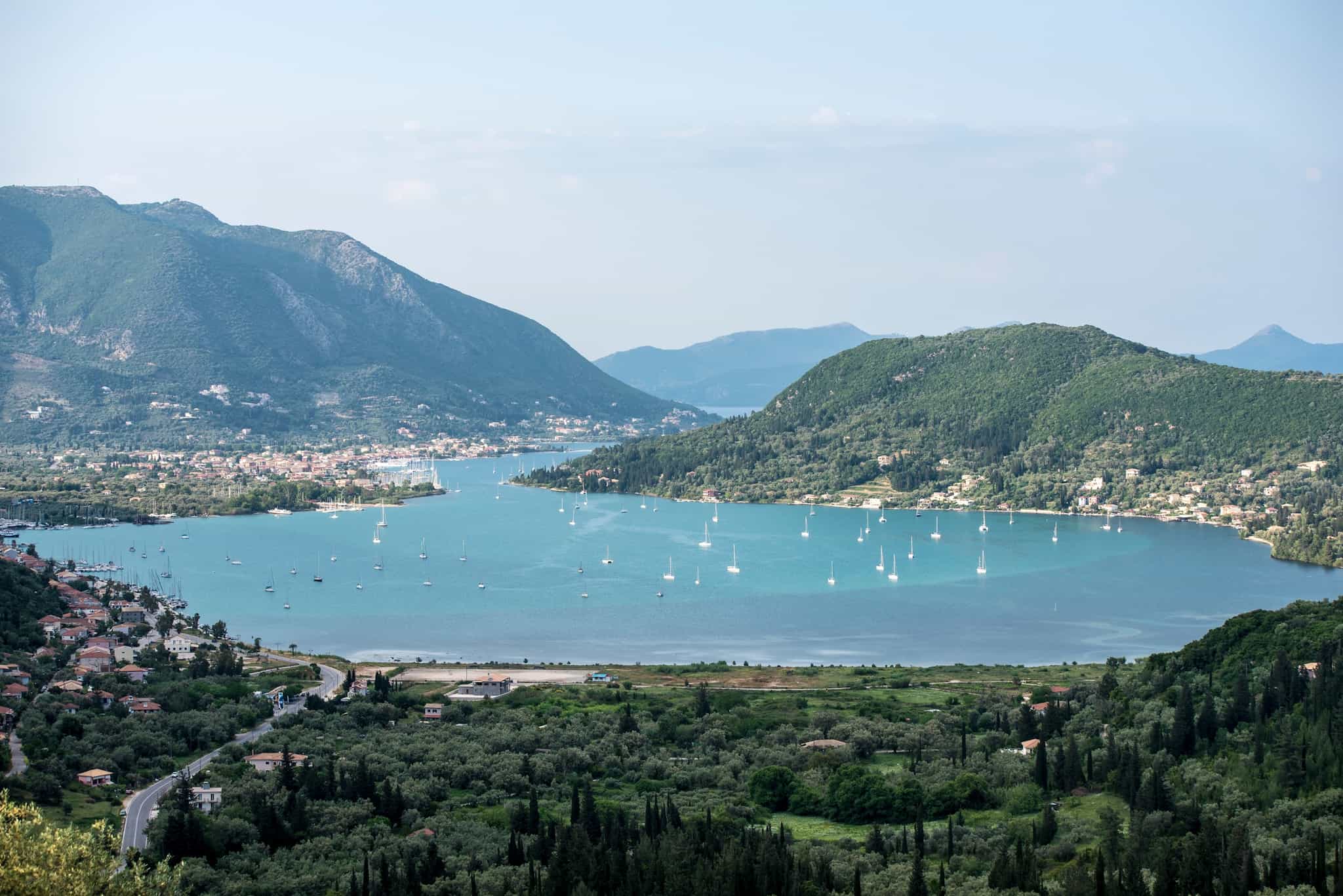 Panoramic View of Nydri, Lefkada, Greece